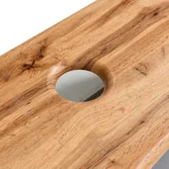 Wohnen Hängender Waschtisch in Holzoptik - Drumias