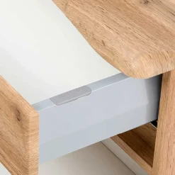 Wohnen Hängender Waschtisch in Holzoptik - Drumias