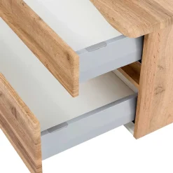 Wohnen Hängender Waschtisch in Holzoptik - Drumias