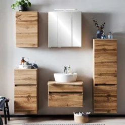 Wohnen Hängender Waschtisch in Holzoptik - Drumias