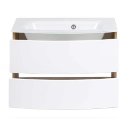 Wohnen Waschtisch|Waschbeckenunterschränke*Hängender Waschtisch mit Glas Waschbecken - Neuvana