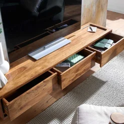 Wohnen Sideboards & Kommoden|Sideboards & Kommoden*Hängendes TV Lowboard mit drei Schubladen - Baham