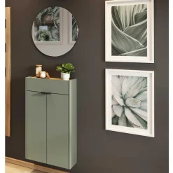 Wohnen Hängendes Vertiko & runder Spiegel - Point (zweiteilig)