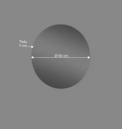 Wohnen Hängendes Vertiko & runder Spiegel - Point (zweiteilig)