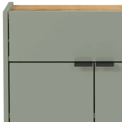 Wohnen Hängendes Vertiko & runder Spiegel - Point (zweiteilig)