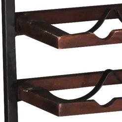 Wohnen Wohnzimmer-Regale|Kolonialmöbel*Hängendes Weinregal für acht Flaschen - Solapura