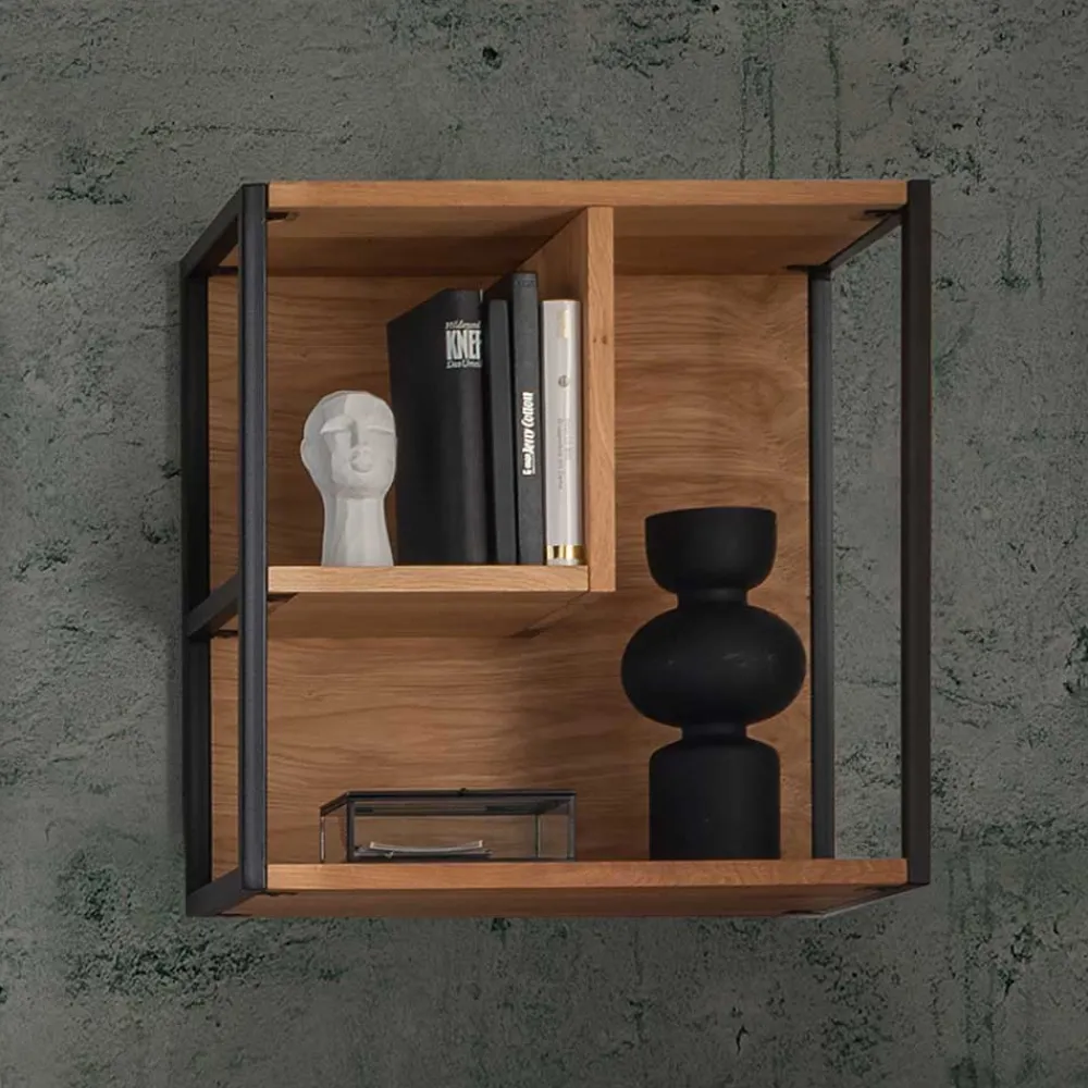 Wohnen Hängeregal aus Wildeiche Massivholz - Manarola