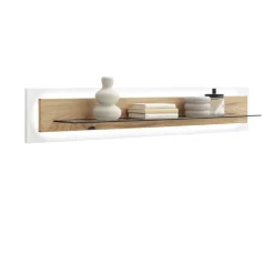 Wohnen Hängeregal mit LED Beleuchtung - Yordyn