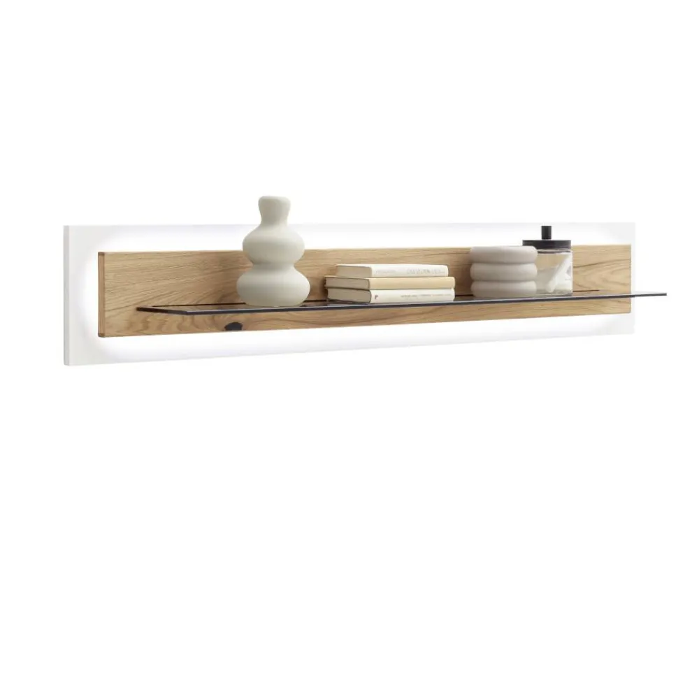 Wohnen Hängeregal mit LED Beleuchtung - Yordyn