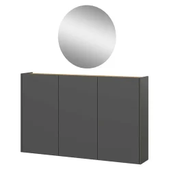 Wohnen Hänge-Schuhschrank & Rundspiegel Set - Calisian (zweiteilig)