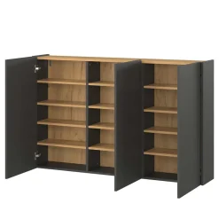 Wohnen Hänge-Schuhschrank & Rundspiegel Set - Calisian (zweiteilig)