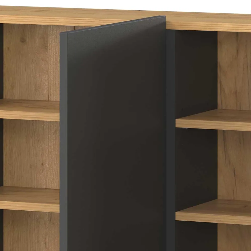 Wohnen Hänge-Schuhschrank & Rundspiegel Set - Calisian (zweiteilig)