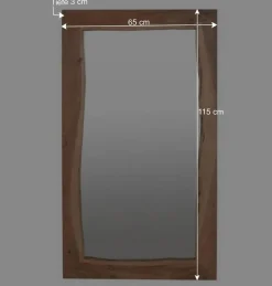 Wohnen Spiegel|Flurspiegel*Hängespiegel mit Holzrahmen - Banjee