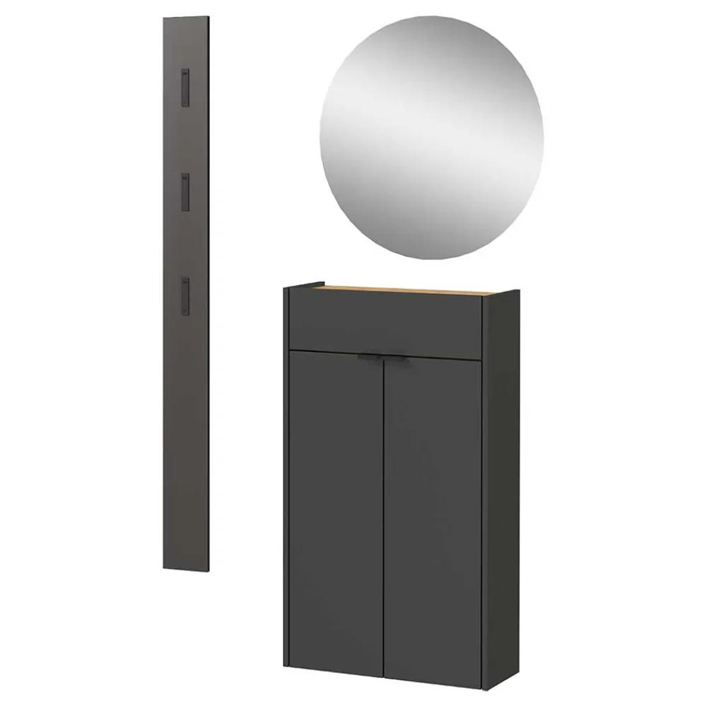 Wohnen Garderoben|Garderoben*Hänge-Vertiko & Garderobe & Spiegel - Sidgarus (dreiteilig)