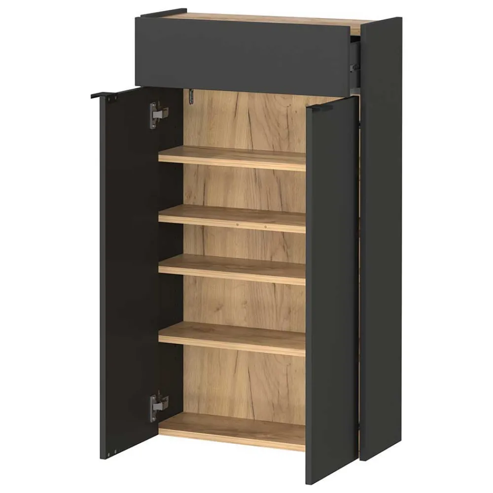 Wohnen Hänge-Vertiko & runder Spiegel - Sidgarus (zweiteilig)