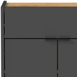 Wohnen Hänge-Vertiko & runder Spiegel - Sidgarus (zweiteilig)