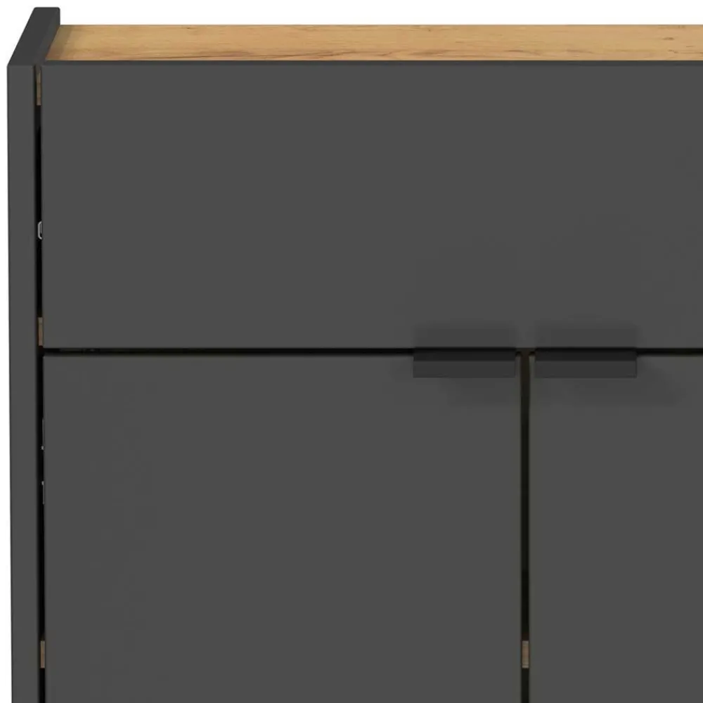 Wohnen Hänge-Vertiko & runder Spiegel - Sidgarus (zweiteilig)