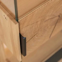 Wohnen Hängevitrine aus Eiche und Glas - Masicuri