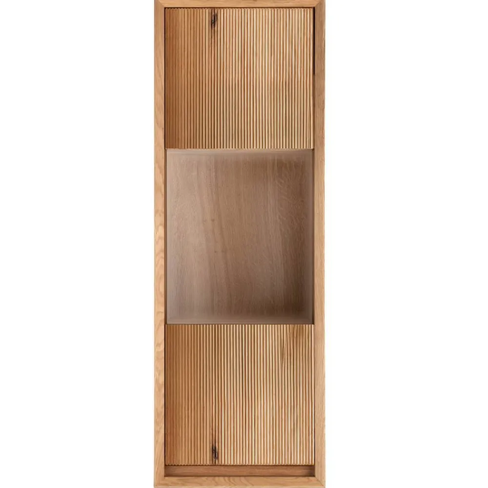 Wohnen Hängevitrine aus Wildeiche Massivholz - Fredellia