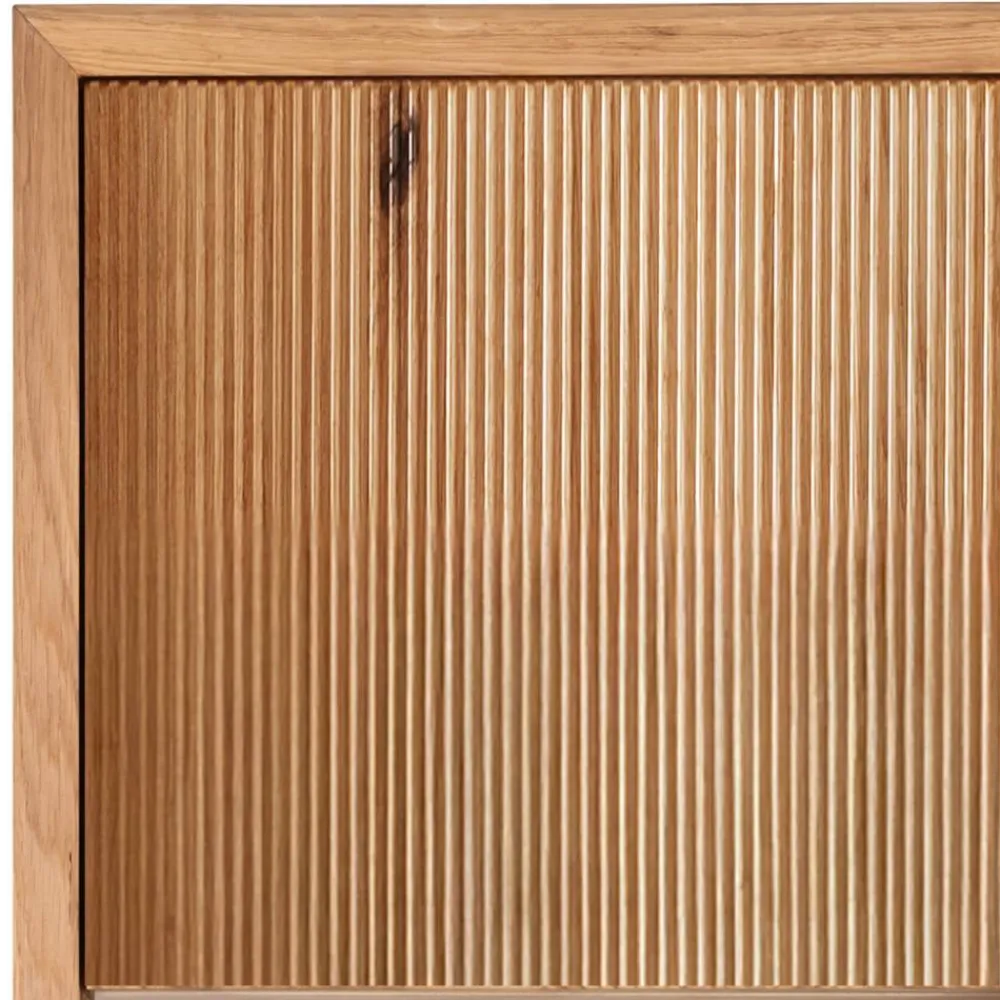 Wohnen Hängevitrine aus Wildeiche Massivholz - Fredellia