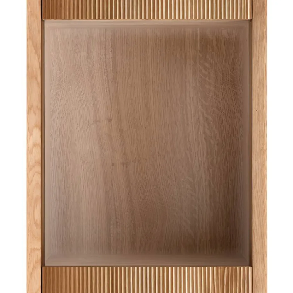 Wohnen Hängevitrine aus Wildeiche Massivholz - Fredellia