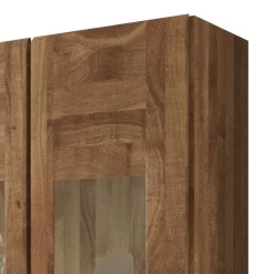 Wohnen Esszimmer-Vitrinen*Hängevitrine Vaskov aus massiver Wildeiche