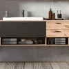 Wohnen Waschtisch|Waschbeckenunterschränke*Hänge-Waschbeckenschrank mit Aufsatzbecken - Steikun