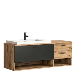 Wohnen Waschtisch|Waschbeckenunterschränke*Hänge-Waschbeckenschrank mit Aufsatzbecken - Steikun