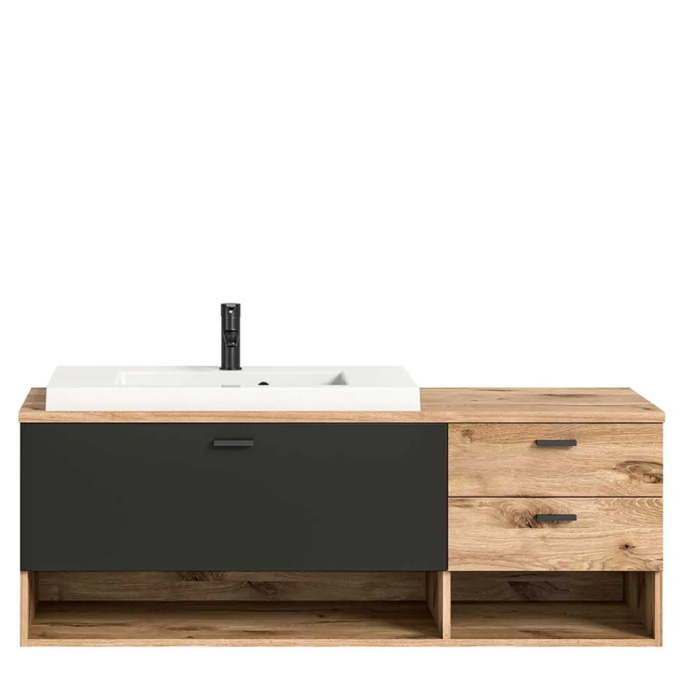 Wohnen Waschtisch|Waschbeckenunterschränke*Hänge-Waschbeckenschrank mit Aufsatzbecken - Steikun