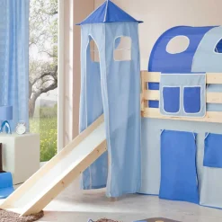 Wohnen Kindermöbel|Kinderbetten*Hochbett Abenteuerbett mit Rutsche & Turm - Janilea