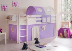 Kinder Wohnen Hochbett Alice in Weiß