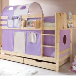 Wohnen Kinderbetten|Kindermöbel*Hochbett Luisa in Kiefer Massivholz