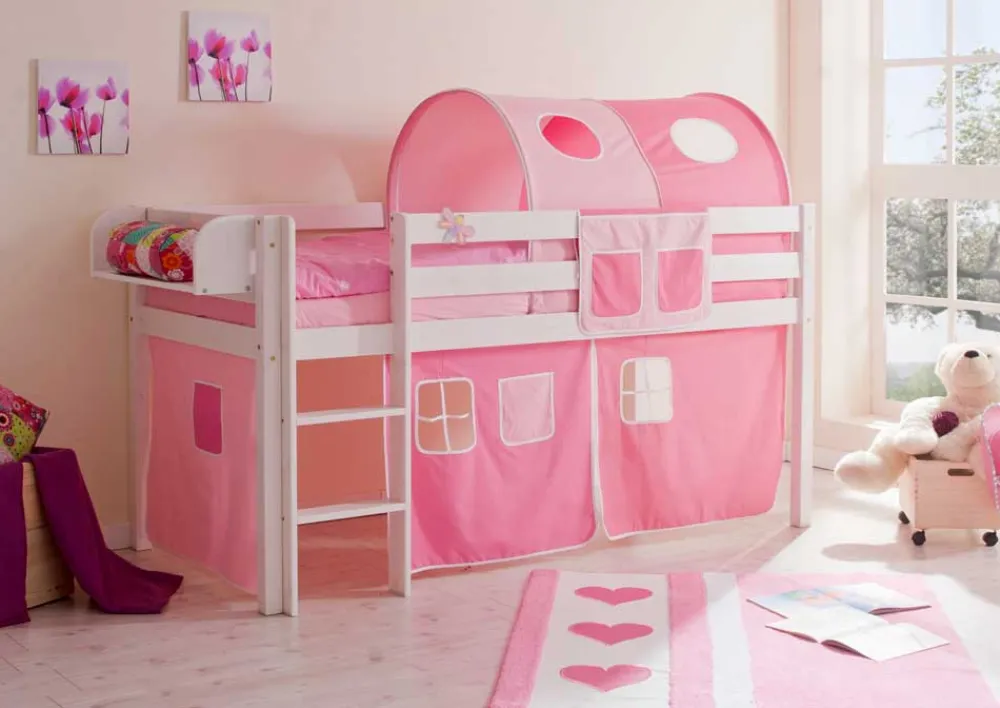 Wohnen Jugendbetten|Kinderbetten*Hochbett Melia aus Kiefer Massivholz