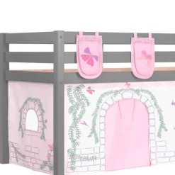 Wohnen Kinderbetten*Hochbett mit Schmetterling & Vogel Motiv - Guern