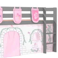 Wohnen Kinderbetten*Hochbett mit Schmetterling & Vogel Motiv - Guern