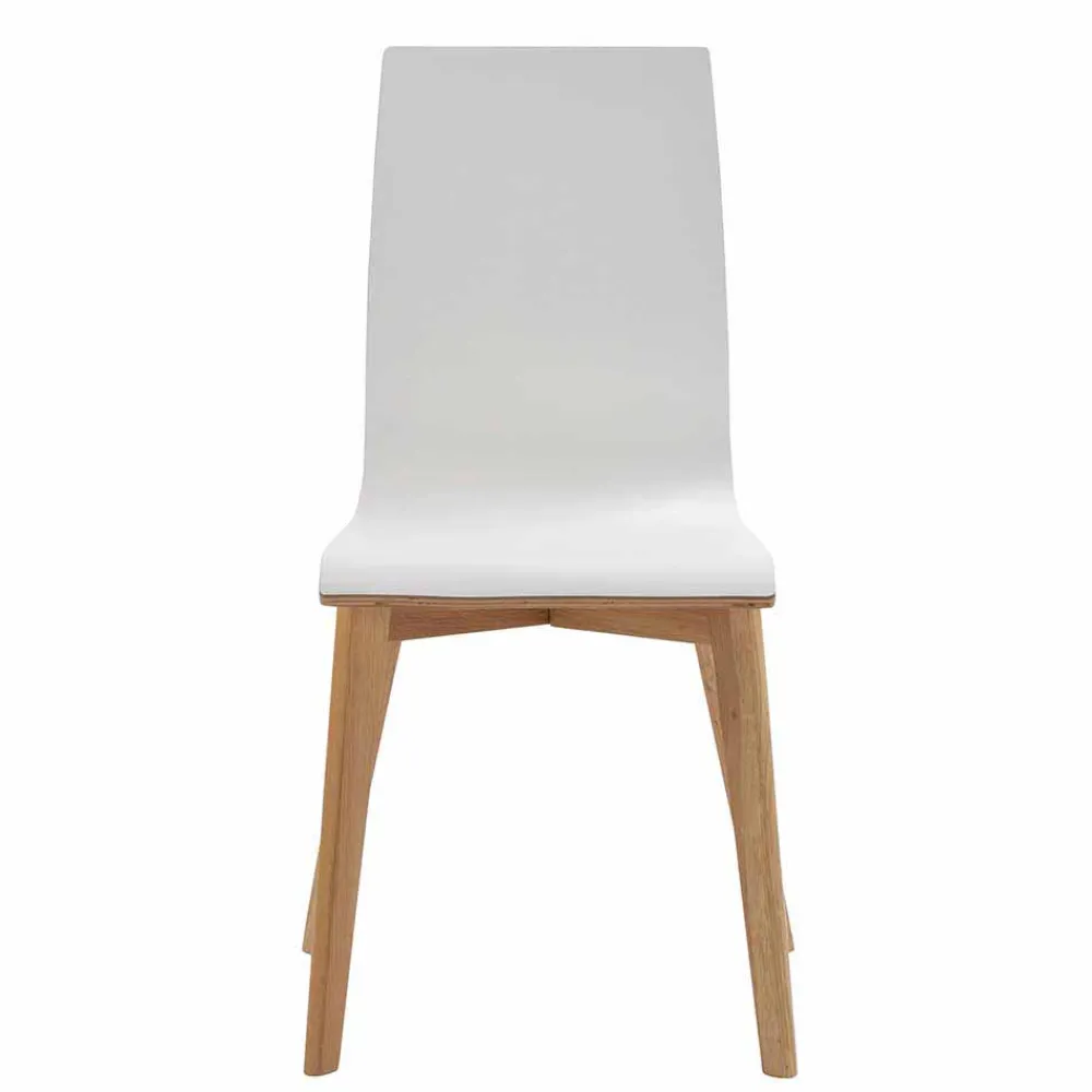 Wohnen Küchenstühle|Esszimmerstühle*Hochdrucklaminat Stuhl in Weiß - Sonda (2er Set)