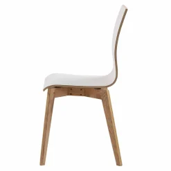 Wohnen Küchenstühle|Esszimmerstühle*Hochdrucklaminat Stuhl in Weiß - Sonda (2er Set)