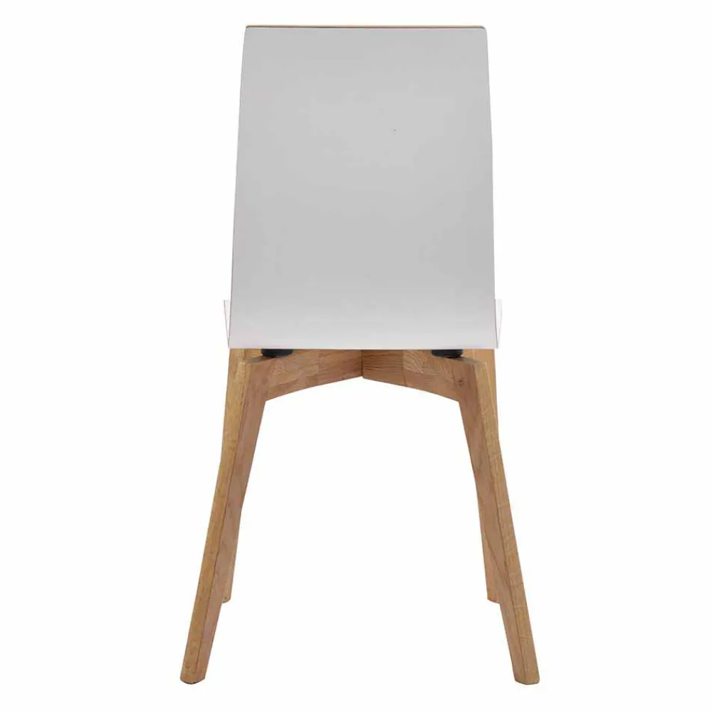 Wohnen Küchenstühle|Esszimmerstühle*Hochdrucklaminat Stuhl in Weiß - Sonda (2er Set)