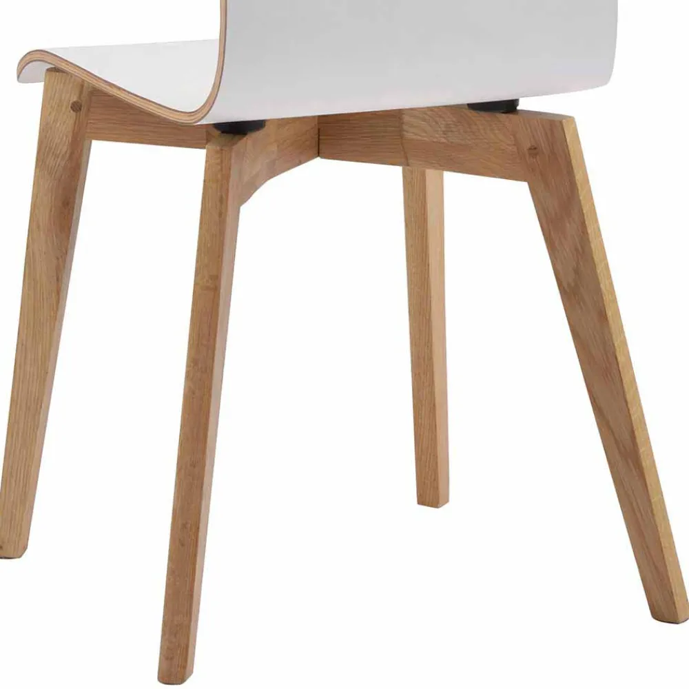 Wohnen Küchenstühle|Esszimmerstühle*Hochdrucklaminat Stuhl in Weiß - Sonda (2er Set)