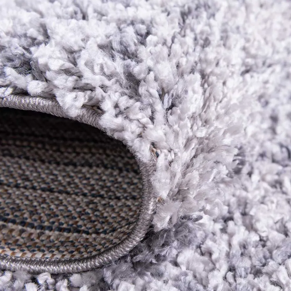 Wohnen Hochflor Läufer Teppich in Grau und Creme - Cesario