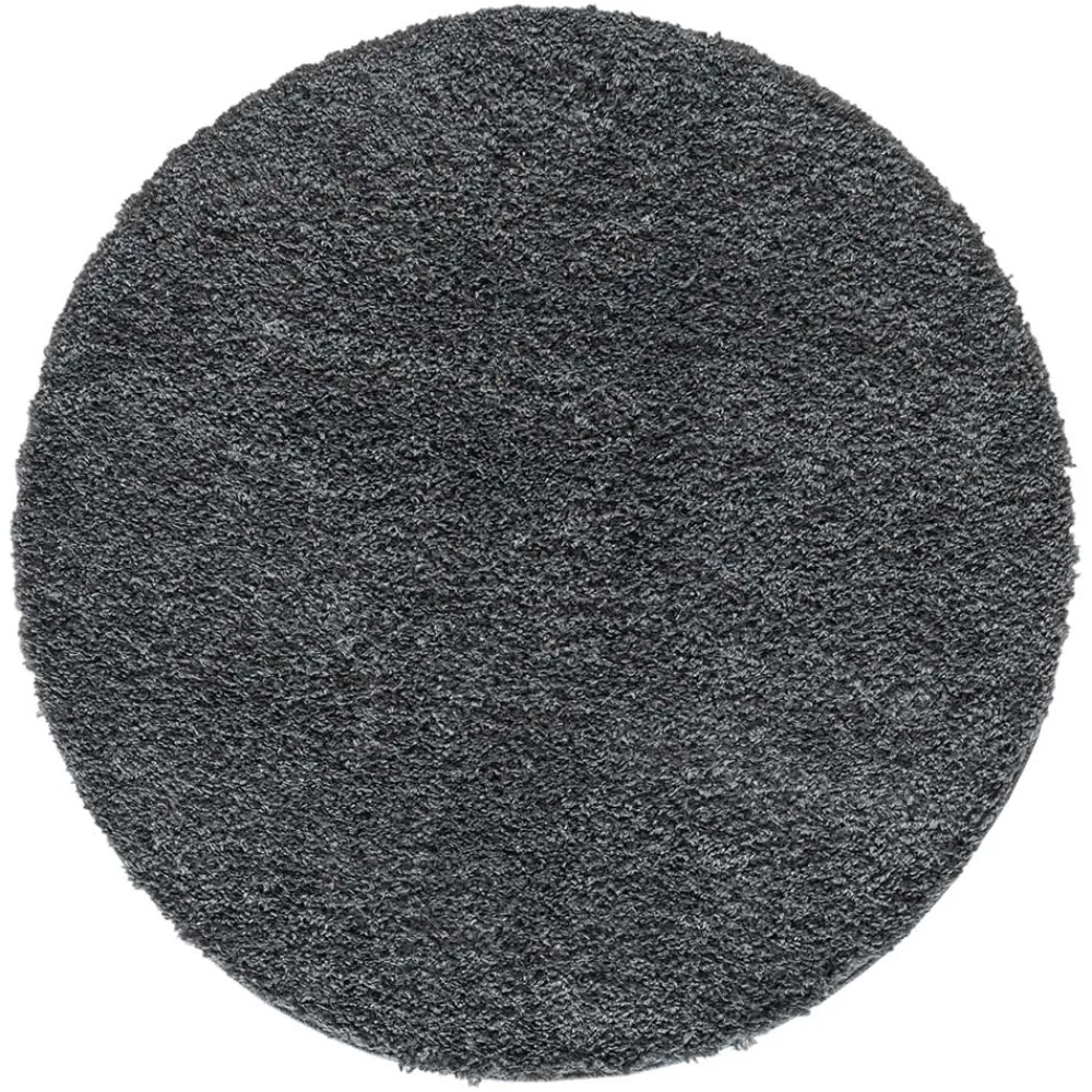 Wohnen Hochflor Teppich in Dunkelgrau - Eleva