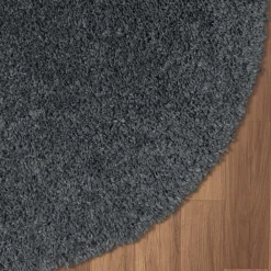 Wohnen Hochflor Teppich in Dunkelgrau - Eleva