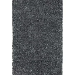 Wohnen Teppiche*Hochflor Teppich in dunklem Grau - Bescion