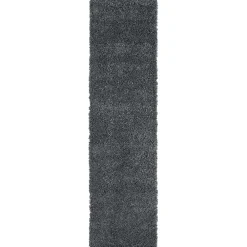 Wohnen Teppiche*Hochflor Teppich in dunklem Grau - Bescion