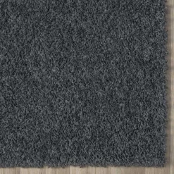 Wohnen Teppiche*Hochflor Teppich in dunklem Grau - Bescion