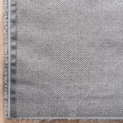 Wohnen Hochflor Teppich in Grau und Creme - Ilena