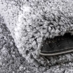 Wohnen Hochflor Teppich in Grau und Creme - Ilena