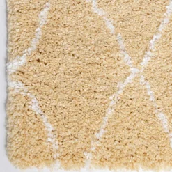 Wohnen Teppiche*Hochflor Teppich Läufer in Gelb und Creme - Luzifania