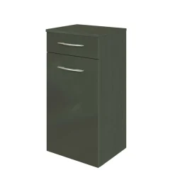 Wohnen Badschränke*Hochglanz Bad Unterschrank in Dunkelgrau Mladen für Wandmontage