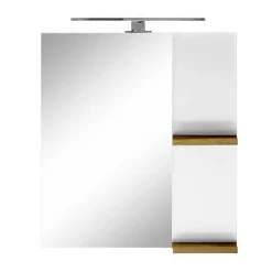 Wohnen Hochglanz Badeinrichtung in Weiß - Vauflos (dreiteilig)